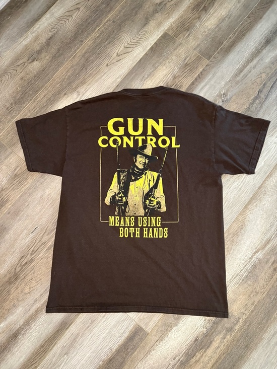 John Wayne Other - Vintage John Wayne Duke Gun Control Graphic Tee
